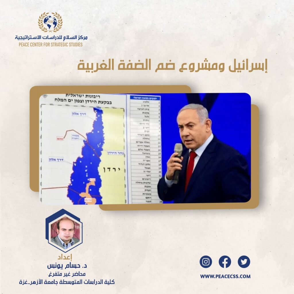 إسرائيل ومشروع ضم الضفة الغربية: دراسة تحليلية للآثار والتداعيات